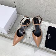 Celine Kitten With Metal Toe In Tan - 4