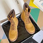 Celine Kurt High Lace-up Boot In Nubuck Calfskin Light Tan - 344273584C.18LA - 3