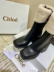 Chloe Black Shearling Betty Rain Boot - CHC21W544M9001 - 2