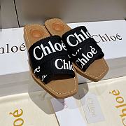 Chloe Black Woody Flat Mule - CHC22U188Z3001 - 2