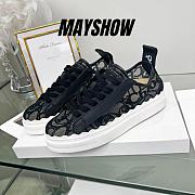 Chloe Black Lauren Sneaker In Lace - CHC19U108D2001 - 1