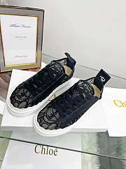 Chloe Black Lauren Sneaker In Lace - CHC19U108D2001 - 3