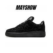 Louis Vuitton Nike Air Force 1 Low By Virgil Abloh All Black - 1