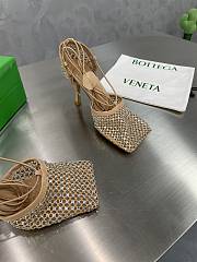 Bottega Veneta Cane Sugar Sparkle Stretch Lace-Up Sandal - 667206V0GU12624 - 2