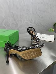 Bottega Veneta Black Sparkle Stretch Lace-Up Sandal - 667206V0GU11013 - 4