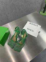 Bottega Veneta Parakeet Sparkle Stretch Lace-Up Sandal - 667206V0GU13750 - 3