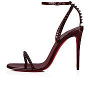 Christian Louboutin So Me 100 Patent Red Sandals - 3220013R592 - 5