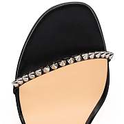 	 Christian Louboutin So Me 100 Black Leather Sandals - 1200129BK65 - 3