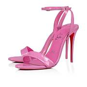 Christian Louboutin Loubigirl 100 Pink Patent Sandals - 3210850P754 - 5