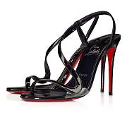 Christian Louboutin Rosalie 100 Black Patent Sandals - 3210525B439 - 4