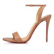 Christian Louboutin Loubigirl 100 Nude Nappa Sandals - 3210851PK1A - 3