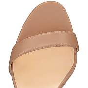 	 Christian Louboutin Loubi Queen 120 Nude Nappa Sandals - 1191582PK1A - 2