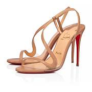 Christian Louboutin Rosalie 100 Nude Leather Sandals - 3210190PK1A - 5