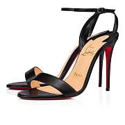 Christian Louboutin Loubigirl 100 Black Nappa Sandals - 3210851BK01 - 4