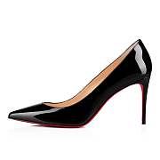 Christian Louboutin Kate 85 Black Patent Pumps - 3191416BK01 - 4