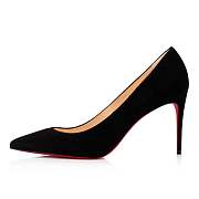 Christian Louboutin Kate 85 Black Suede Pumps - 3191417BK01 - 4