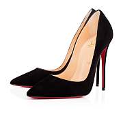 Christian Louboutin Kate 120 Black Suede Pumps - 3191417BK01 - 3