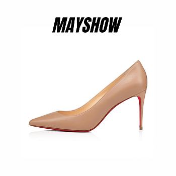 Christian Louboutin Kate 85 Nude Nappa Pumps - 3190044PK1A