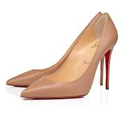 Christian Louboutin Kate 100 Nude Nappa Pumps - 3190048PK1A - 4