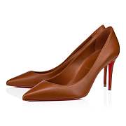 Christian Louboutin Kate 85 Nude 5 Nappa Pumps - 1210665N248 - 2