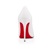 Christian Louboutin Kate 100 White Nappa Pumps - 3190048W222 - 4