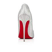 Christian Louboutin So Kate 120 Silver Glittered Cotton Pumps - 1220782S211 - 3