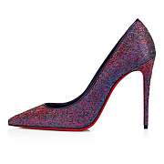 Christian Louboutin Kate 100 Black Crepe Satin Pumps - 1230023T816 - 3