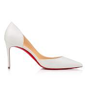 Christian Louboutin Iriza 85 White Nappa Pumps - 1210648W222 - 3