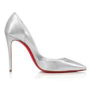 Christian Louboutin Iriza 100 Silver Nappa Pumps - 3220080S211 - 3