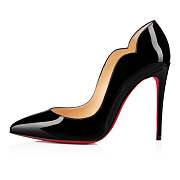 Christian Louboutin Hot Chick 100 Black Patent Pumps - 1190911BK01 - 3