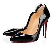 Christian Louboutin Hot Chick 100 Black Patent Pumps - 1190911BK01 - 4