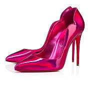 Christian Louboutin Hot Chick 100 Fuxia Patent Pumps - 3210007P708 - 4