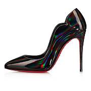 Christian Louboutin Suola Hot Chick 100 Black Patent and Strass Pumps - 1231042J686 - 3