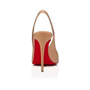 Christian Louboutin Hot Chick Sling 100 Nude 2 Nappa Pumps - 3220465N286 - 2