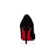 Christian Louboutin Anjalina 85 Black Suede Pumps - 3160739B142 - 2