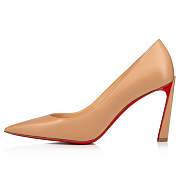 Christian Louboutin Condora 85 Nude Leather Pumps - 1230562PK1A - 4