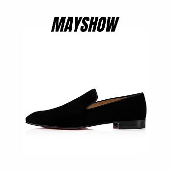  Christian Louboutin Dandelion Black Velvet Loafers - 3171185BK01