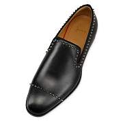 Christian Louboutin Dandy Cloo Black Leather and Spikes Loafers - 1230922BK65 - 4