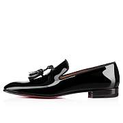 Christian Louboutin Dandelion Tassel Black Patent Loafers - 3150728BK01 - 3