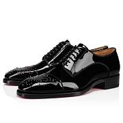 Christian Louboutin Maltese Black Patent Lace-ups - 1230500BK01 - 4