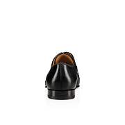 Christian Louboutin Greggo Black Patinated Leather Lace-ups Shoes - 1150376BK01 - 2