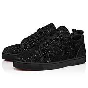 Christian Louboutin Louis Junior Black Leather Constellation Low-top Sneakers - 1230875BK65 - 5