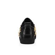 Christian Louboutin Louis Spikes Junior 2022 N Black Leather and Spikes Low-top Sneakers - 1230056B652 - 2