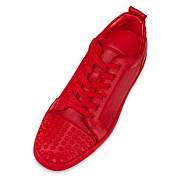 Christian Louboutin Red Leather Techno CL and Spikes Low-top Sneakers - 1230206R264 - 4