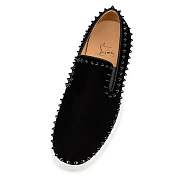 Christian Louboutin Pik Boat Black Suede and Spikes Sneakers - 1130280CM53 - 2