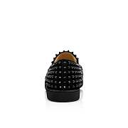 Christian Louboutin Roller-Boat Black Suede and Spikes Sneakers - 1120387B049 - 2