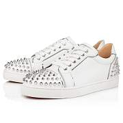 Christian Louboutin Vieira 2 White Leather Sneakers - 1201525H924 - 3