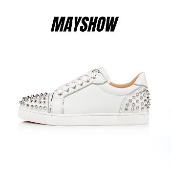 Christian Louboutin Vieira 2 White Leather Sneakers - 1201525H924