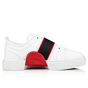 Christian Louboutin Adolescenza White Recycled Polyester and Bio-based Sneakers  - 1230193W222 - 5