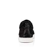 Christian Louboutin Vieira Black Velvet Papillon Sneakers - 3221256BK01 - 2